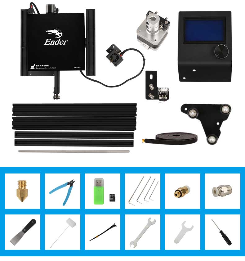 Ender-3 V-slot Prusa I3 New Fashionable 3D Printer Kit Black