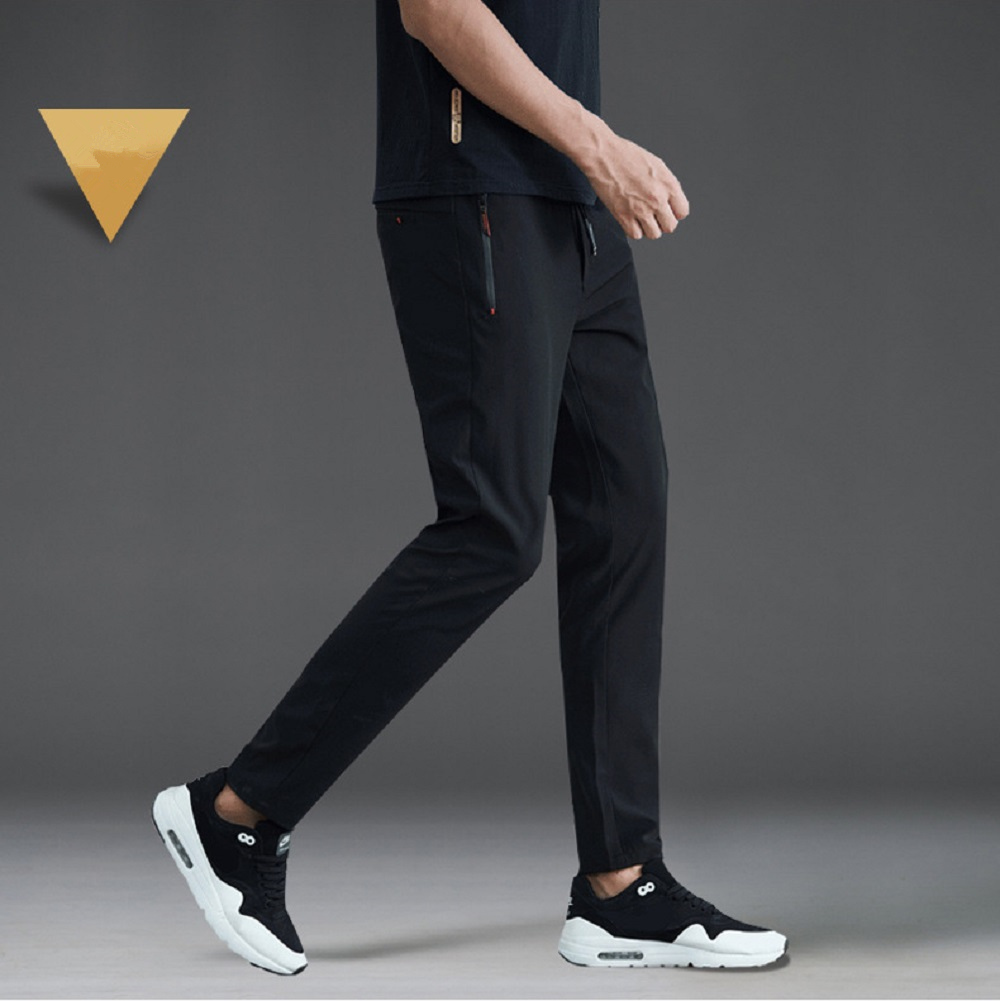 Men's Autumn Stretch Casual Sports Pants (Size M) - Gray