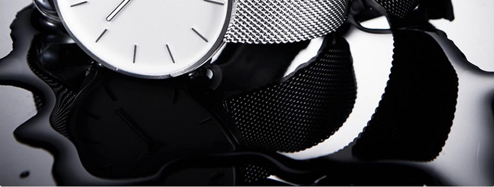 Xiaomi TwentySeventeen Unisex Quartz Watch Luminous Pointer Stainless Steel Strap - Black