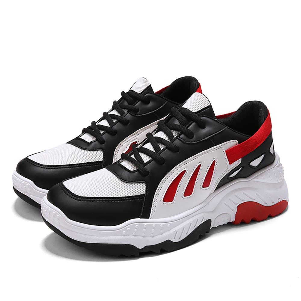 Men's Old Style Sneakers (Sports Athletic Shoes Rubber Sole EU 39.5) - Red