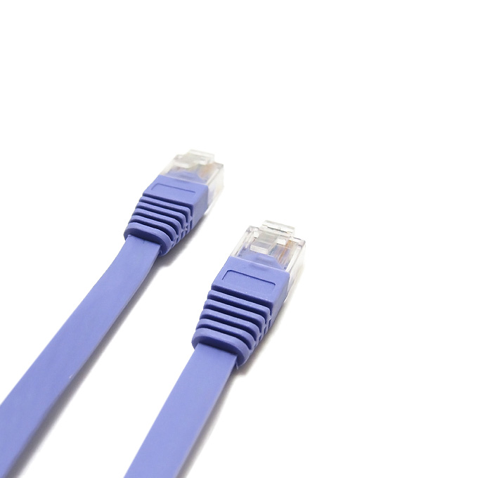 5M Ultra-thin CAT6a Flat Lan Cable RJ45(8P8C) to RJ45(8P8C) - Blue