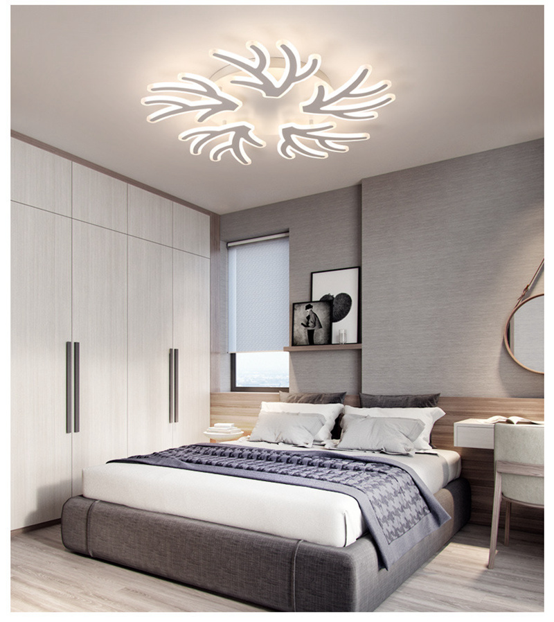 FUMAT Nordic Post-modern Acrylic Ceiling Light - Creative Branches Design (12 Lights 2 Layers)