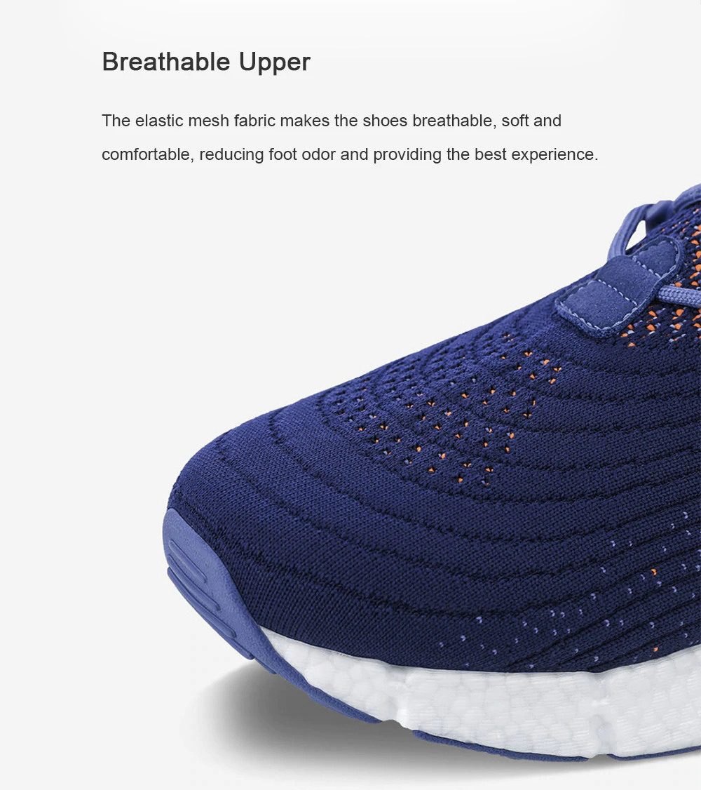 Xiaomi FREETIE Men Stylish Sneakers Breathable Shock-absorbing Slip Resistant Sports Shoes Size EU39 - Blue