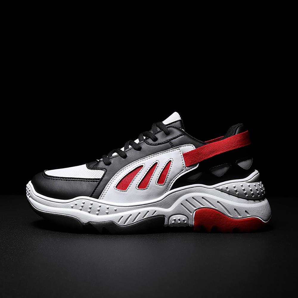 Men's Old Style Sneakers (Sports Athletic Shoes Rubber Sole EU 39.5) - Red