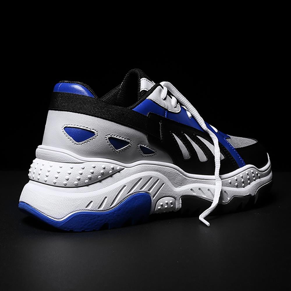 Men's Old Style Sneakers (Sports Athletic Shoes Rubber Sole EU 39.5) - Blue