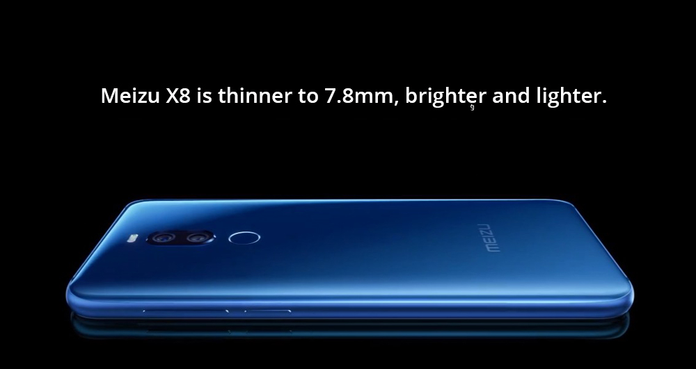 Meizu X8 6.2 Inch 4G LTE Smartphone Snapdragon 710 6GB 128GB 12.0MP+5.0MP Dual Rear Cameras Android 8.1 Face ID Full Screen - Magic Blue
