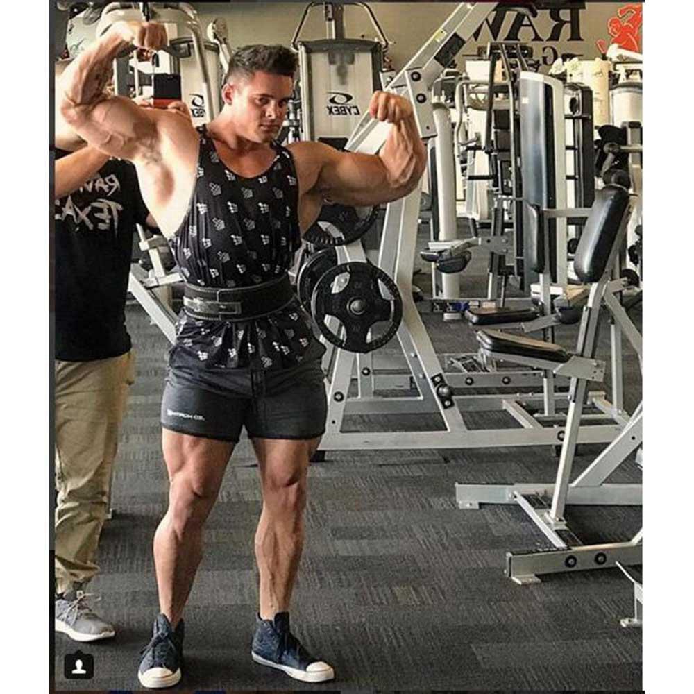 Men Sports Fitness Breathable Slim Vest Size L - LOGO