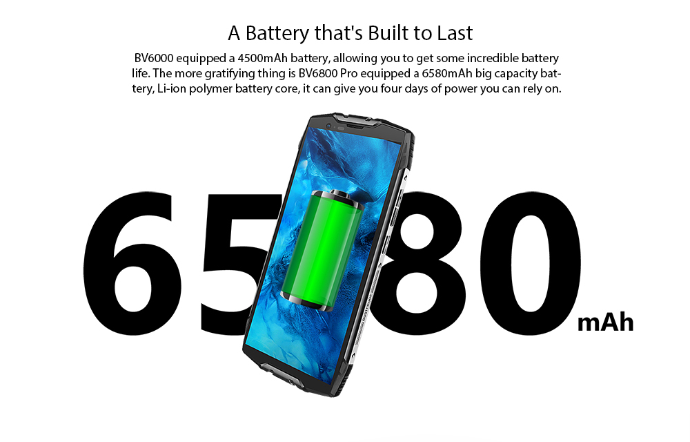 Blackview BV6800 Pro 5.7 Inch 4G LTE Smartphone MT6750T 4GB 64GB 16.0MP Dual Rear Cameras Android 8.0 IP68 Wireless Charging 6580mAh Type-C NFC - Yellow