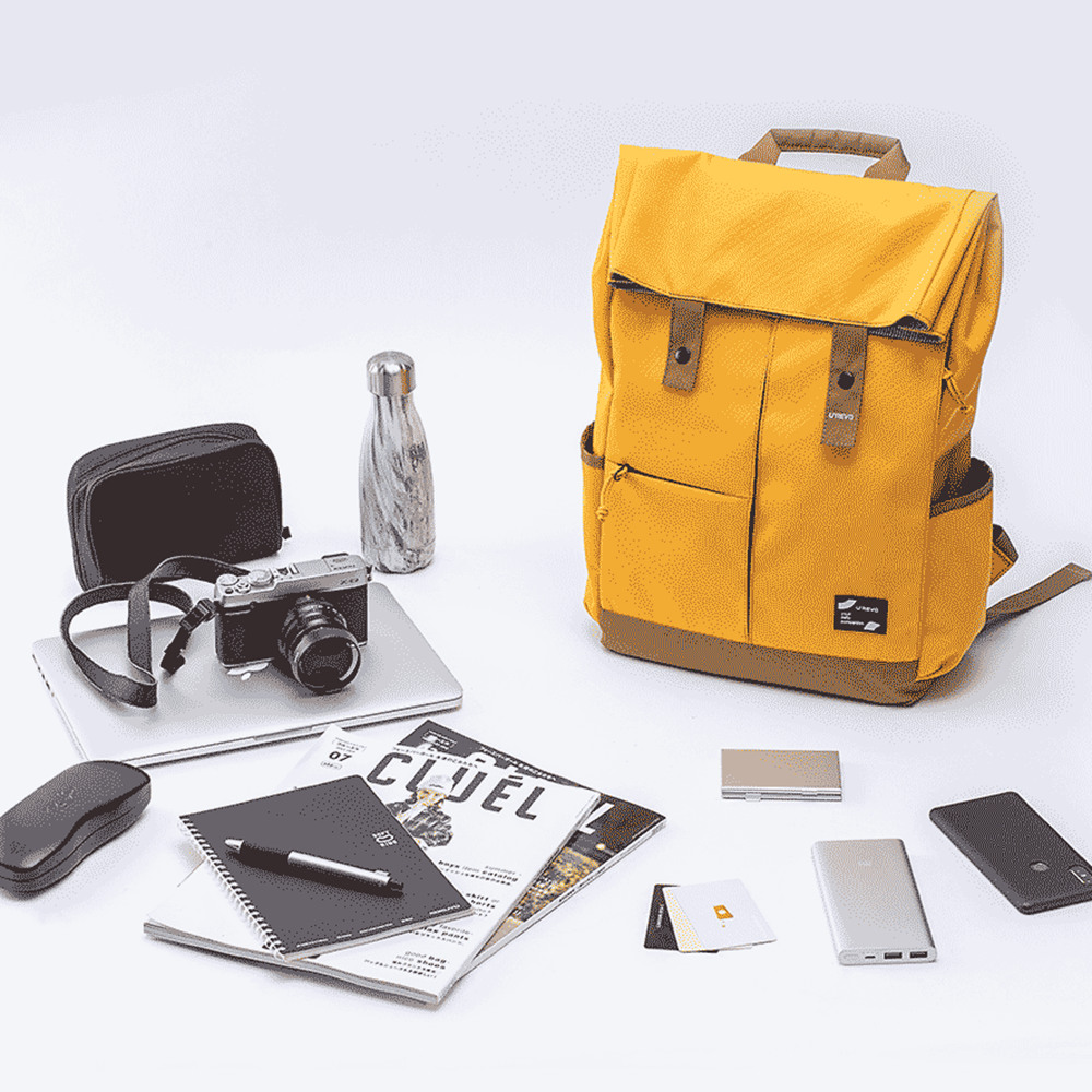 Xiaomi U'REVO College School Casual Backpack(13L 15.6 Inch Waterproof Laptop Bag) - Yellow