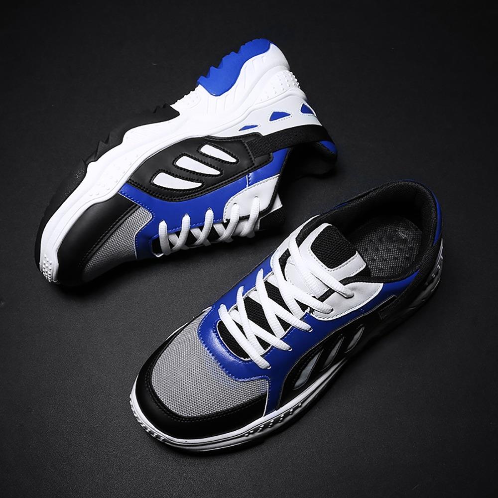 Men's Old Style Sneakers (Sports Athletic Shoes Rubber Sole EU 39.5) - Blue