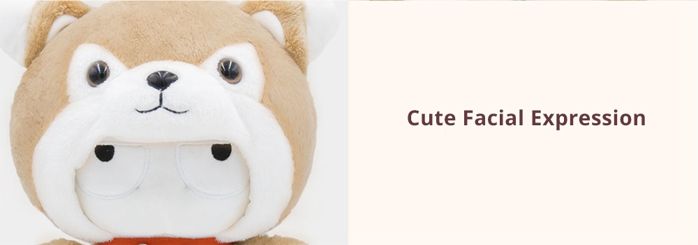 XIAOMI Gray Stuffed Plush Toy Classic MITU Shiba Inu 25cm Cute Soft Doll Kids Best Gift