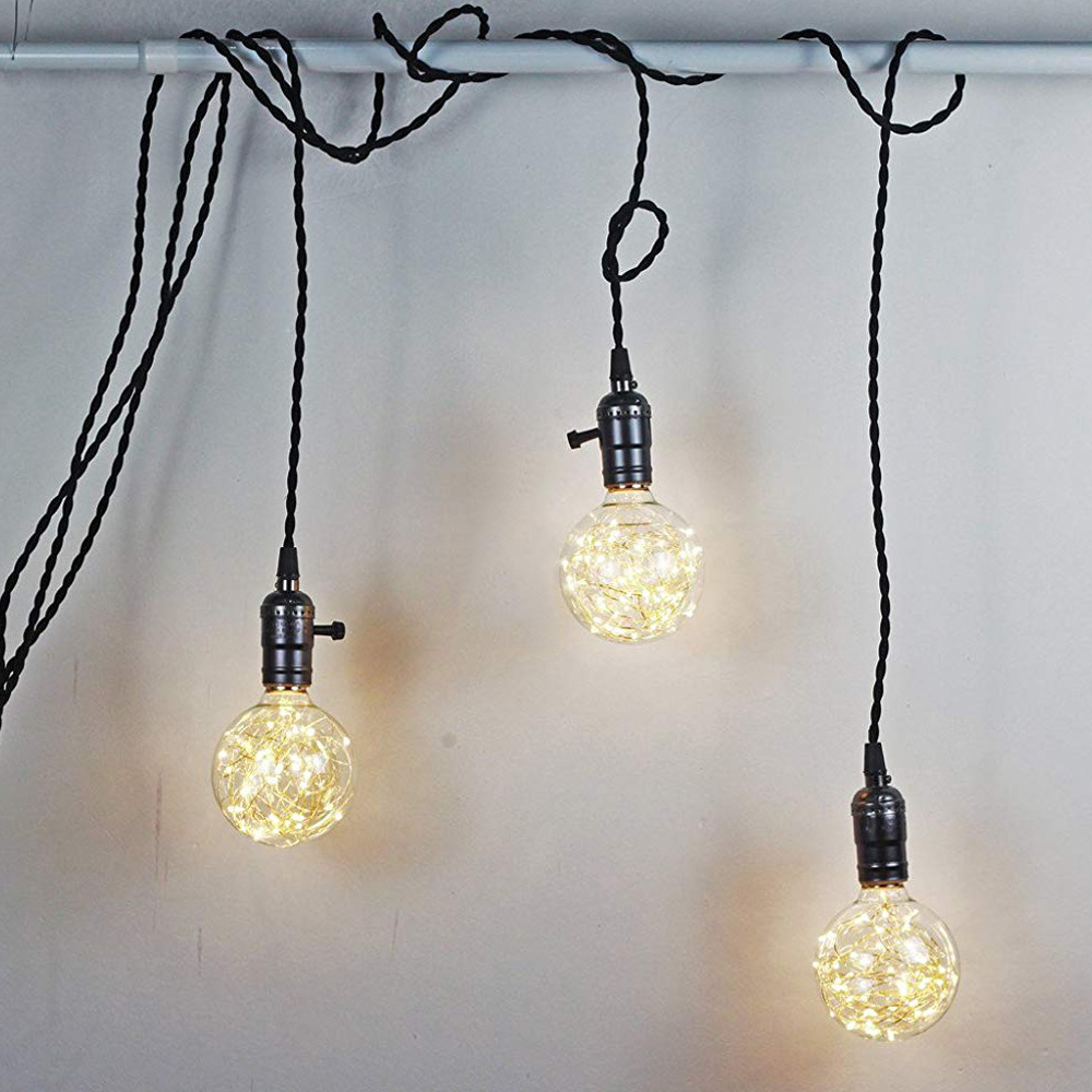 Edison G95 Gypsophila E26 Decorative Bulb Led Copper Wire Bulbs Christmas Decoration Lights -RGB