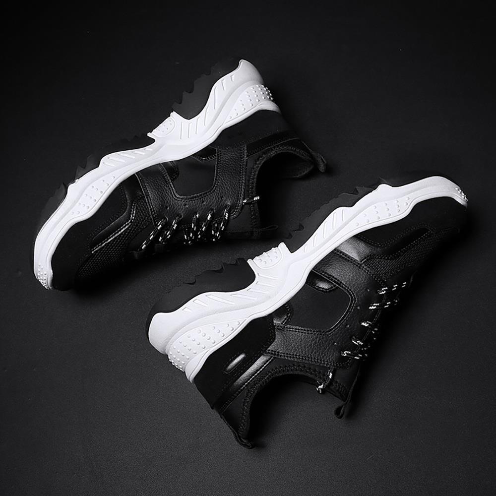 S333 Men Fashion Comfortable Sports Shoes Rubber Sole EU43 - Black
