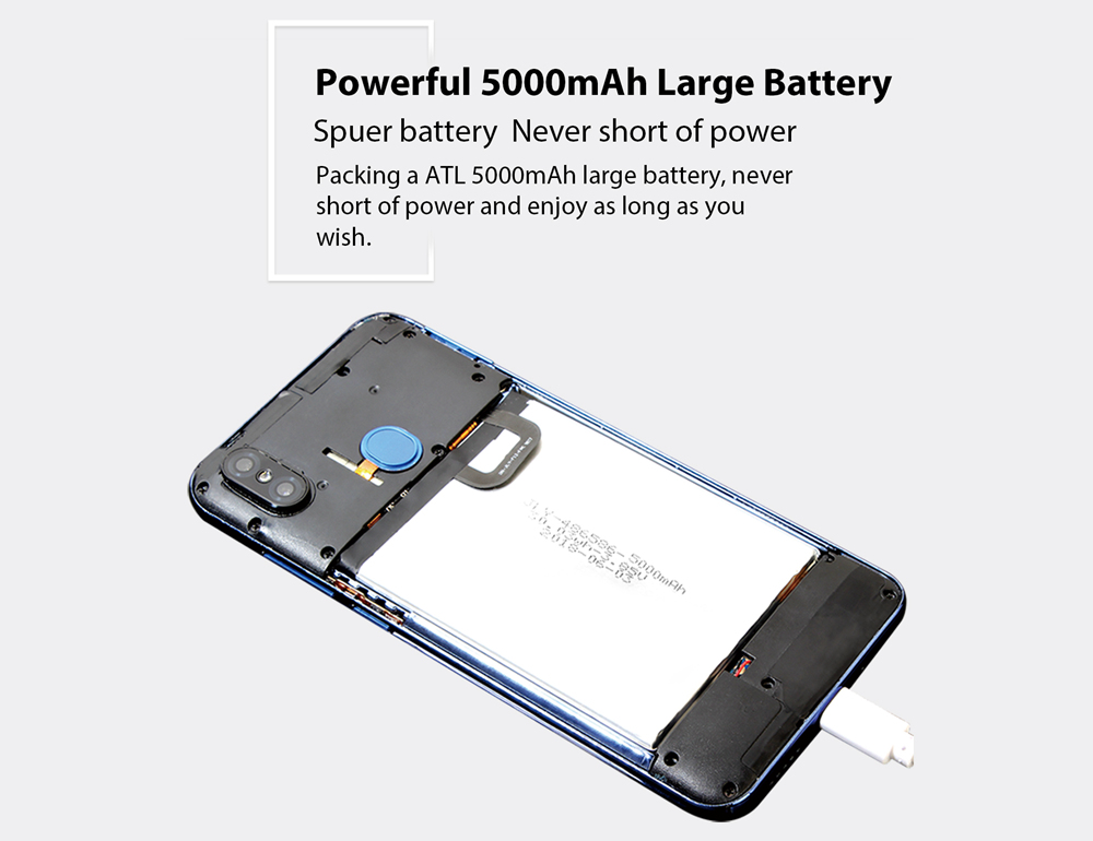 Meiigoo S9 6.18 Inch 4G LTE Smartphone MTK6750T 4GB 32GB 13.0MP + 2.0MP Dual Rear Cameras Android 8.1 Face ID Type-C Fast Charge - Twilight