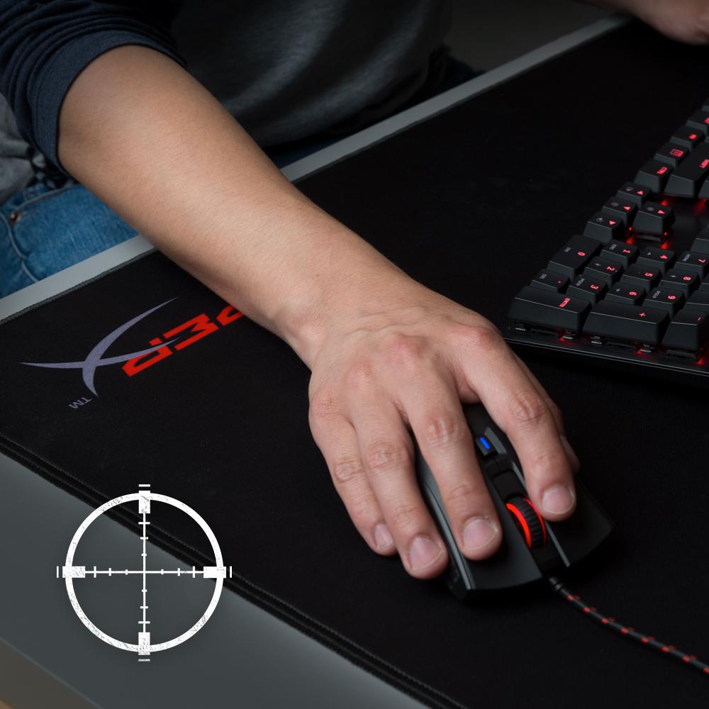 Kingston HyperX FURY S Gaming Mouse Pad Cloth Surface Optimized For Precision X-Large (HX-MPFS-XL) - Black