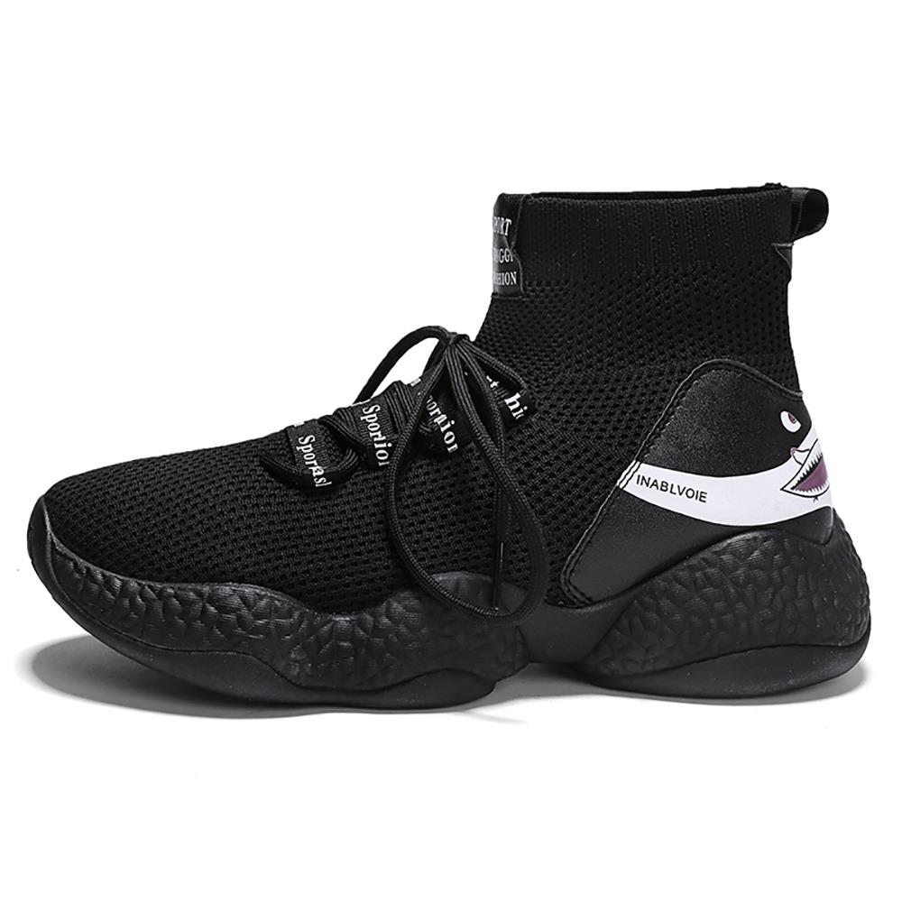 Men's Athletic Shoes Artificial Leather Casual Shoes Size 40 - Black