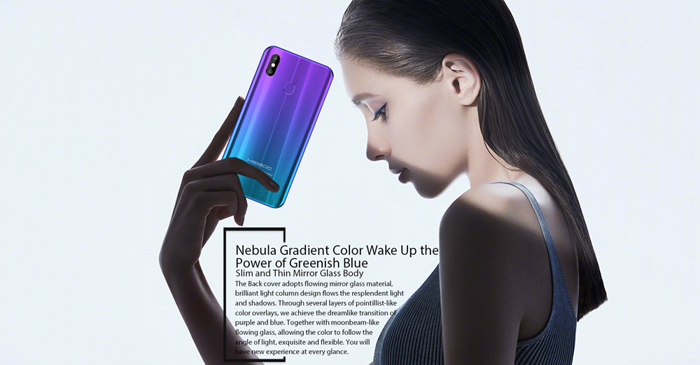 Meiigoo S9 6.18 Inch 4G LTE Smartphone MTK6750T 4GB 32GB 13.0MP + 2.0MP Dual Rear Cameras Android 8.1 Face ID Type-C Fast Charge - Twilight