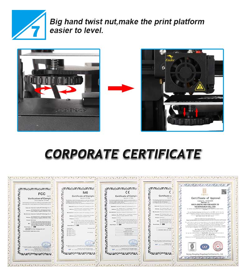 Ender-3 V-slot Prusa I3 New Fashionable 3D Printer Kit Black
