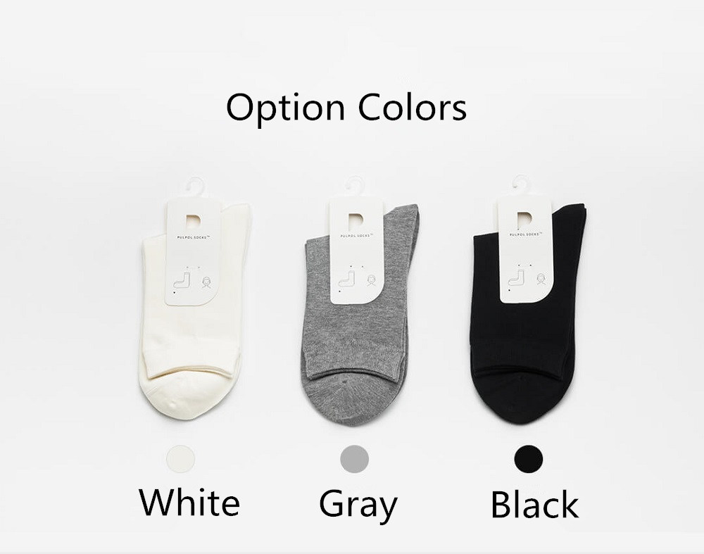 5 Pairs Xiaomi Youpin Men Cotton Medium Socks Breathable High Elasticity Suitable For Size 39-45 - Gray