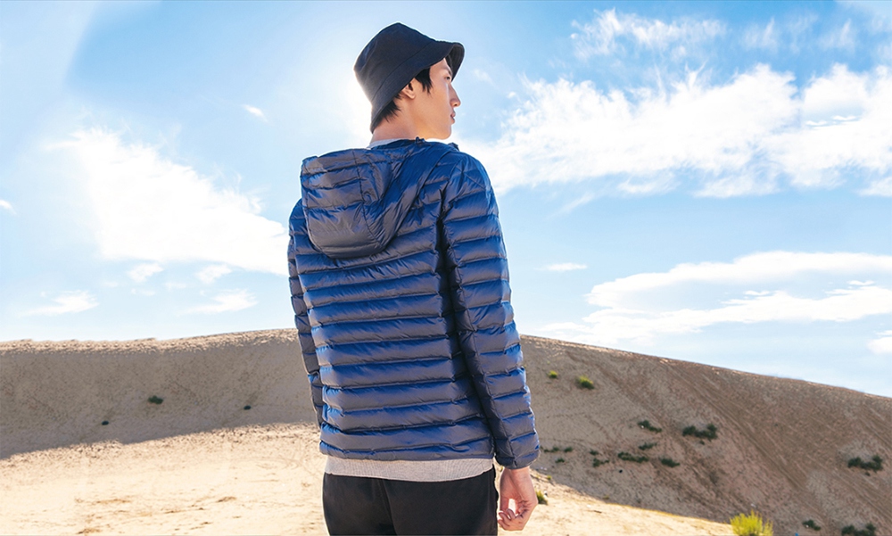 Xiaomi 90Fun Men's Hooded Down Jacket (Lightweight Seamless 90% Goose Down Size S) - Black