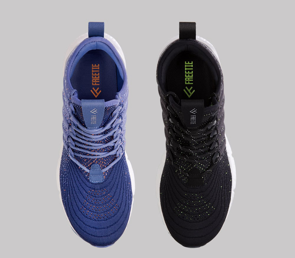 Xiaomi FREETIE Men Stylish Sneakers Breathable Shock-absorbing Slip Resistant Sports Shoes Size EU39 - Blue