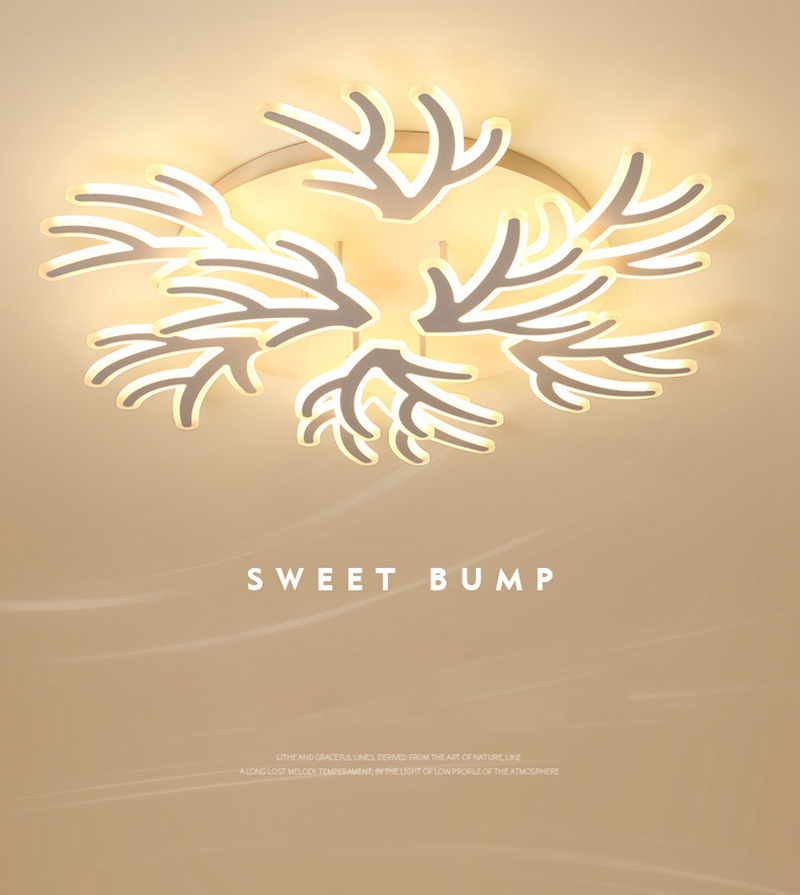 FUMAT Nordic Post-modern Acrylic Ceiling Light - Creative Branches Design (12 Lights 2 Layers)