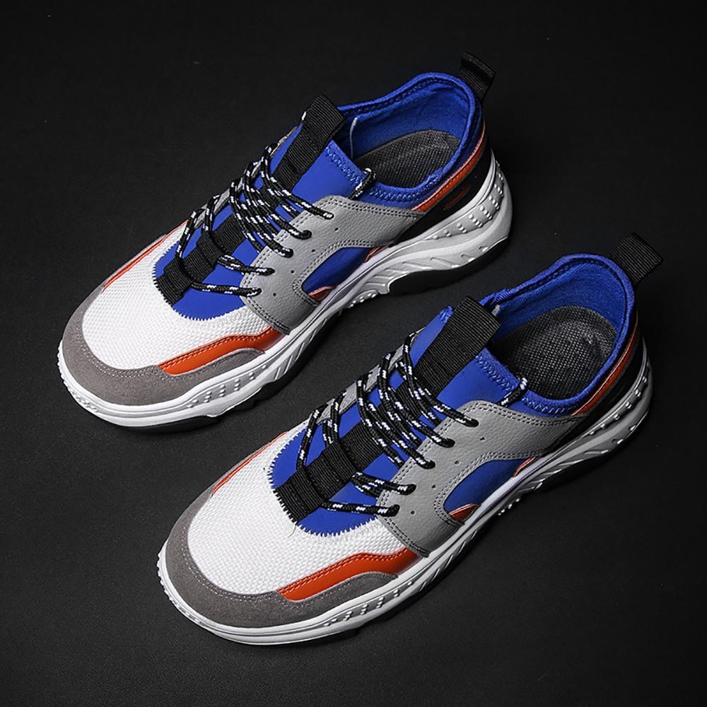 S333 Men Fashion Comfortable Sports Shoes Rubber Sole EU43 - Blue