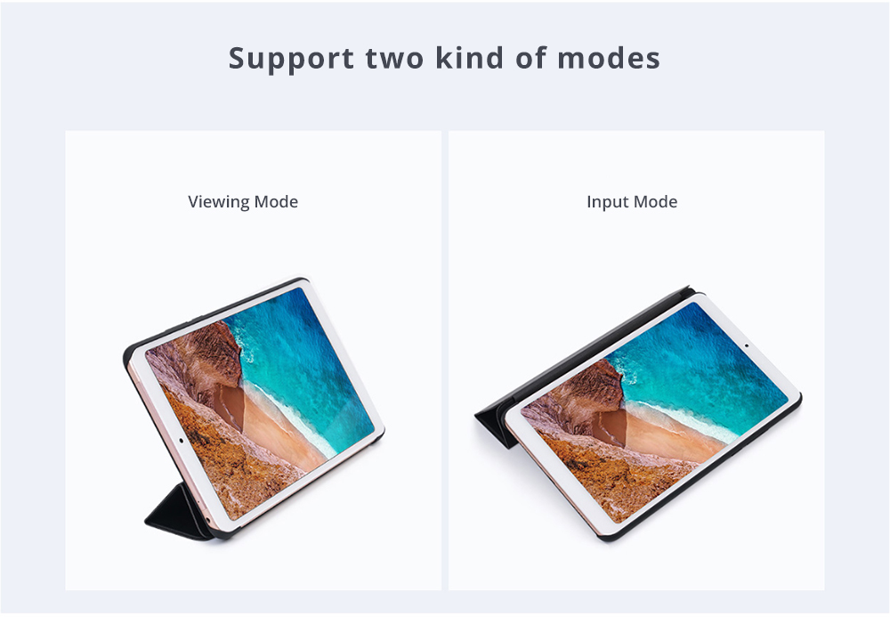 Original Protective Leather Case with Kickstand for Xiaomi Mi Pad 4 8 Inches Tablet PC - Black