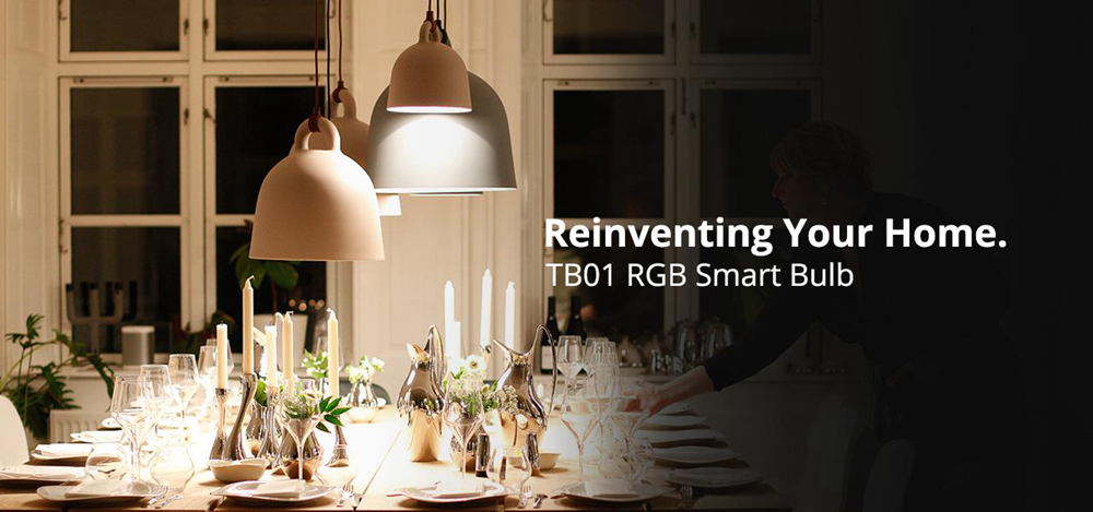 Tronsmart TB01 Smart RGB Light Bulb with Wireless Dimming No Hub Required Works with Alexa and Google Assistan - E27