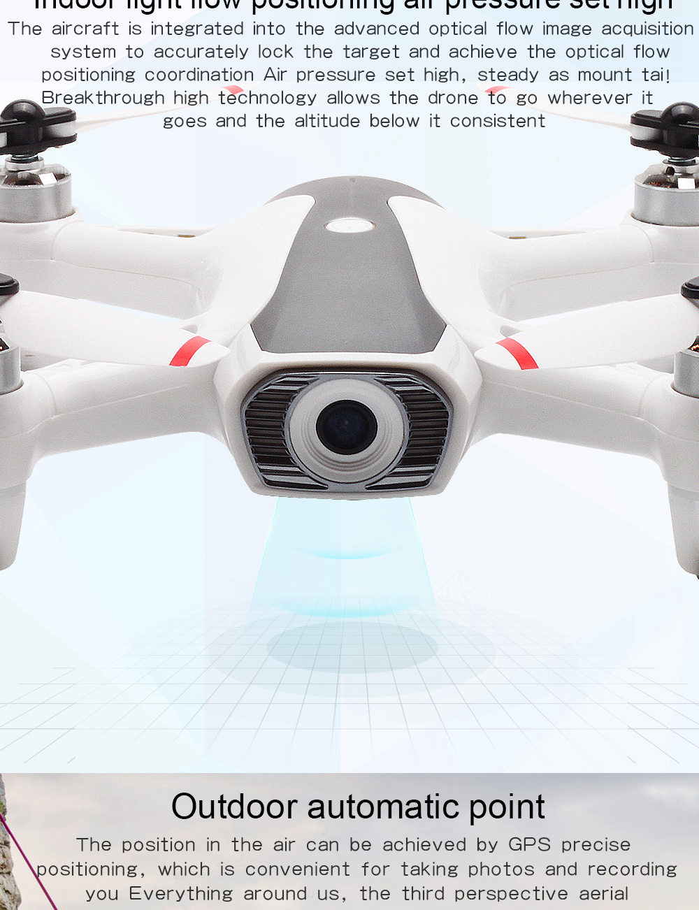 SYMA W1 GPS 5G WiFi FPV Brushless RC Drone with 1080P HD Camera Follow Me Mode BNF - White