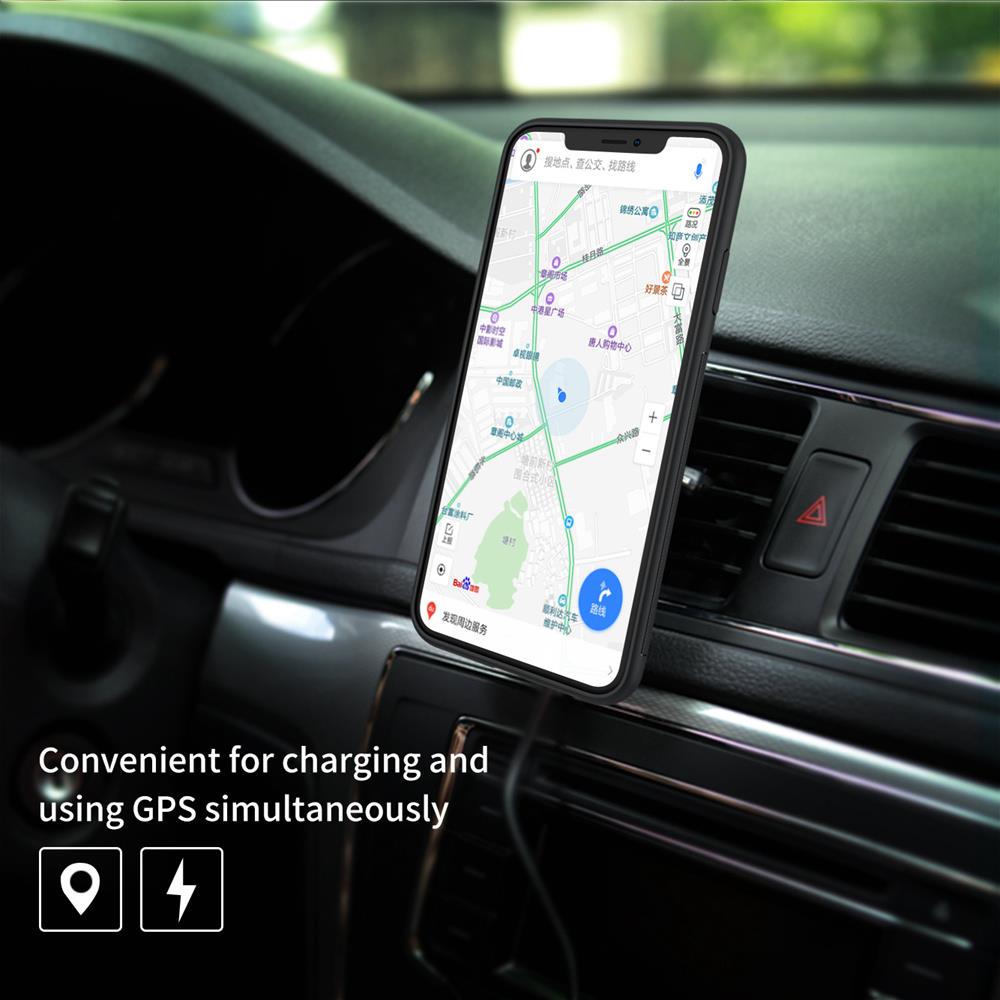 NILLKIN Rugged Leather Phone Case for iPhone X/XS - Black
