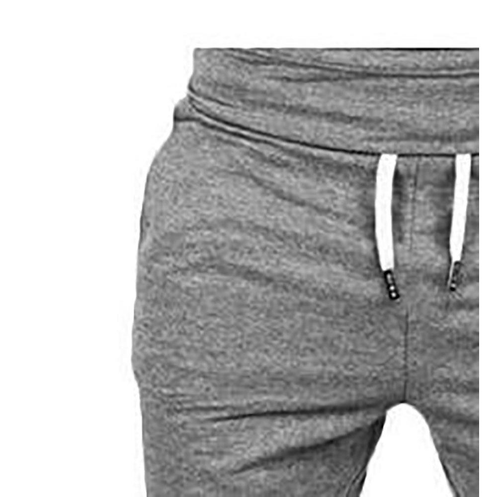 Men's Casual Sports Pants Elastic Trousers (Size XL) - Dark Gray