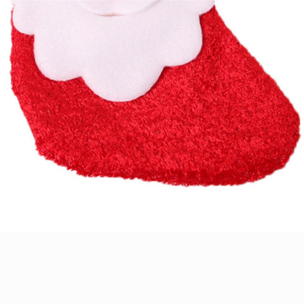 Christmas Candy Bags Flannel Christmas Stockings Pendant Socks - Santa Claus