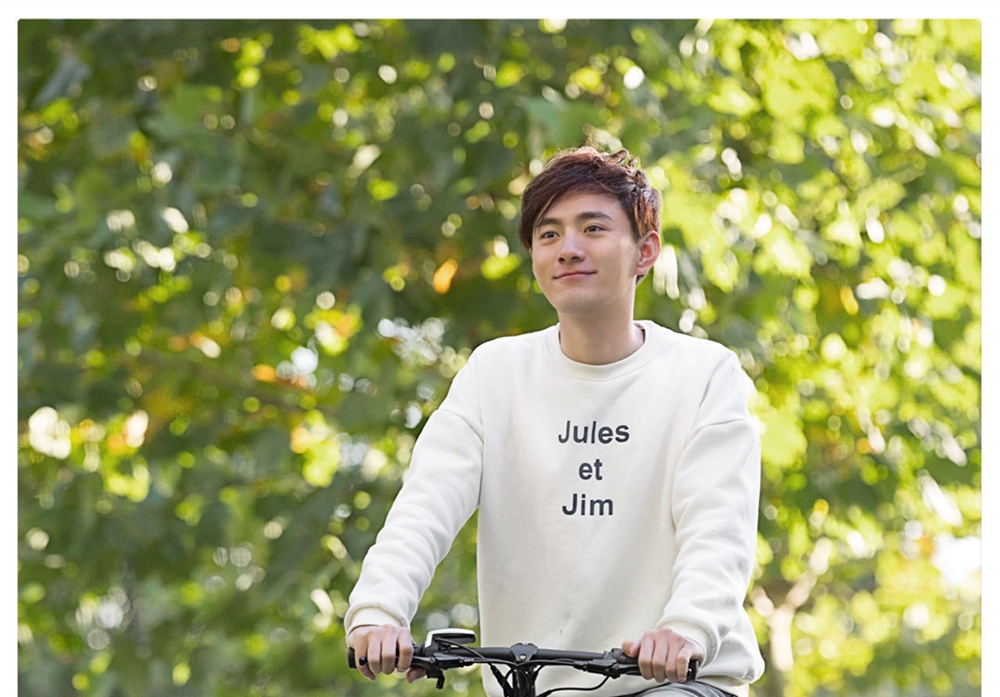 Xiaomi HIMO V1 Plus Portable Folding Electric Moped Bicycle 250W Motor 14 Inch Wheel Diameter Lightweight Design - Orange