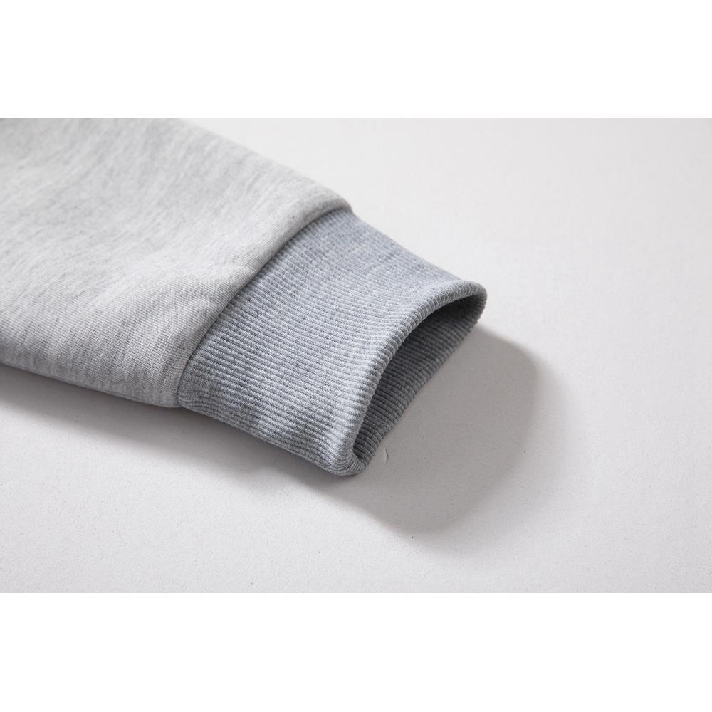 WY37 Men's Autumn Winter Casual Irregular Hoodie (Color Block Letter Pattern Cotton Sweatshirt Size M) - Gray