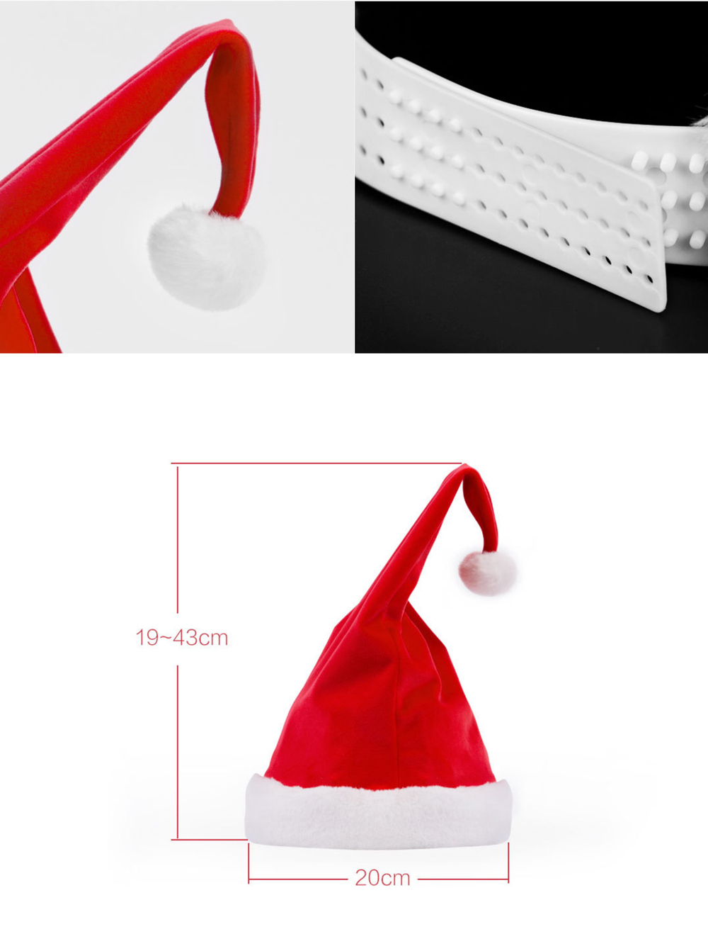 Xiaomi YUJIAN Magical Music Dancing Funny Christmas Hat - Red