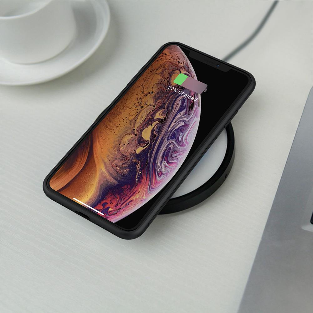 NILLKIN Rugged Leather Phone Case for iPhone X/XS - Black