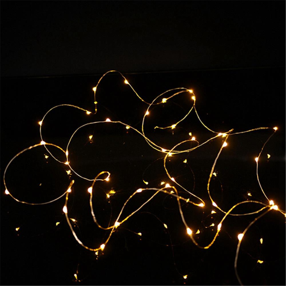 30PCS Fairy LED String Light Copper Wire Strip Light for Wedding Garland Lighting Decoration (3 Meters) - Warm White