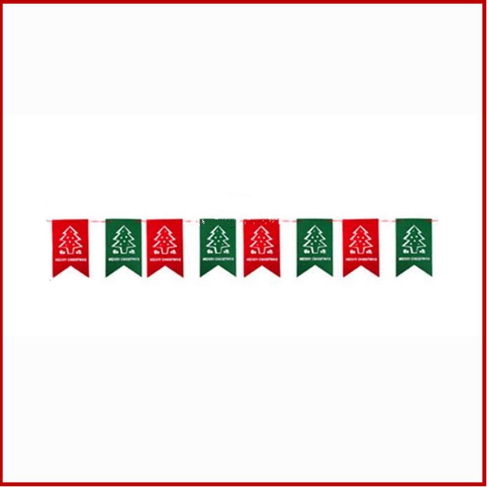 String Flags Hanging Flags for Christmas Decorations Shopping Malls - Hollow Pine