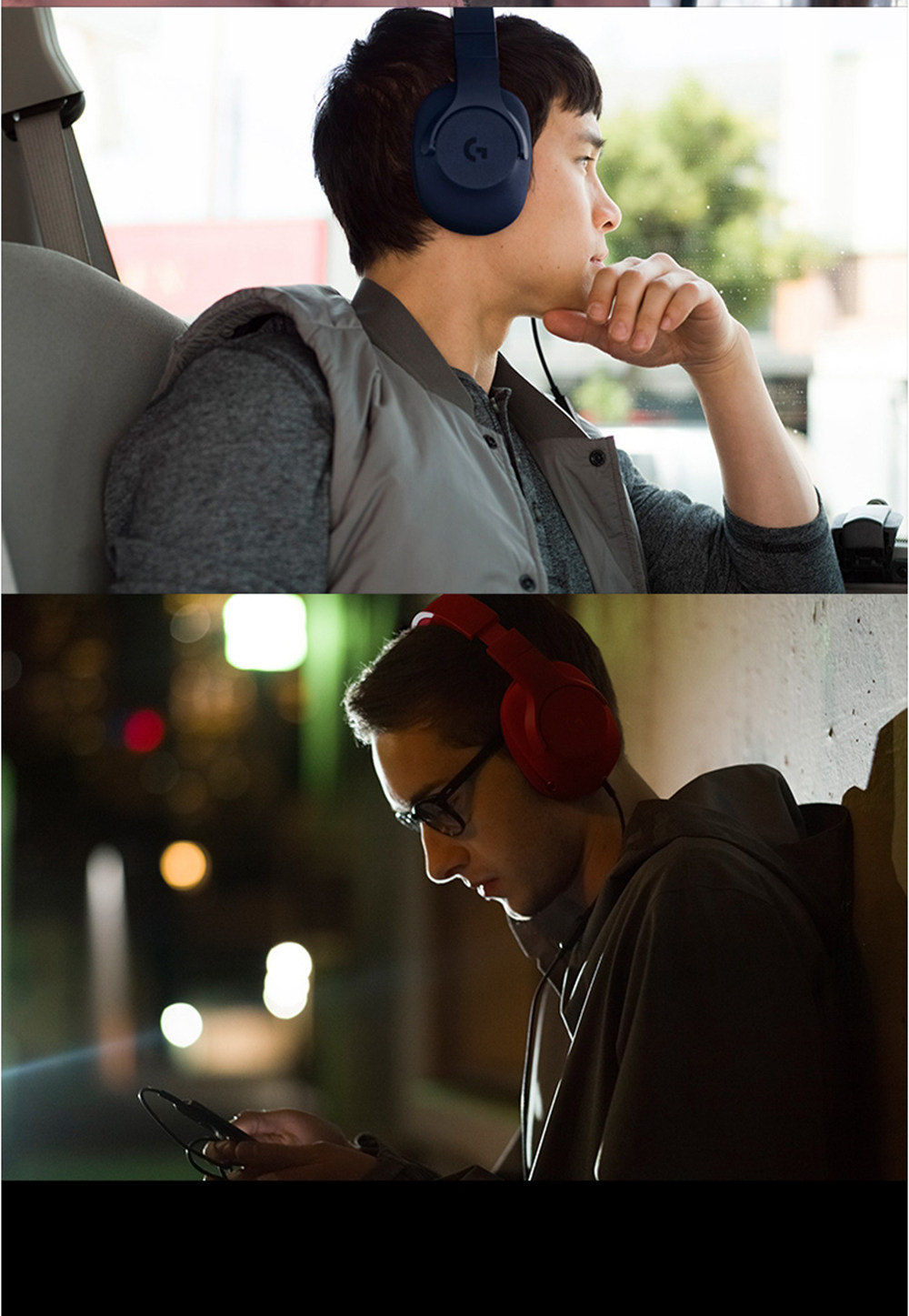 Logitech G433 7.1 Wired Surround Sound Gaming Headset with Mic E-sports Headset - Red