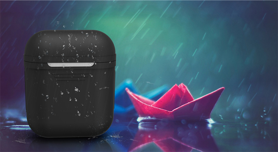 Silicon Case For Apple AirPods Portable Shock Proof Protective Cover For Headphones - Transparent