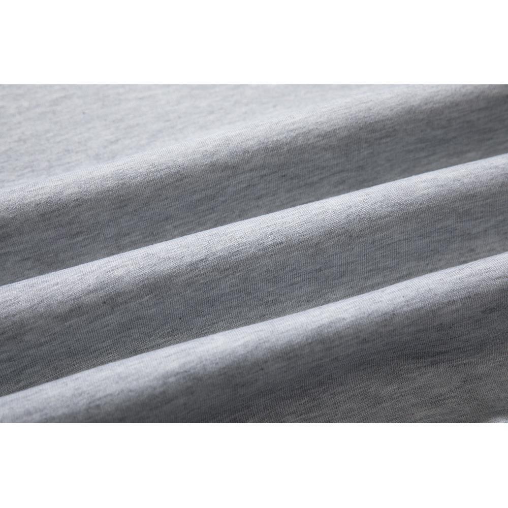 WY40 Men's Autumn Basic Casual Round Neck Sweatshirt (Color Block Cotton Pullover Shirt Size M) - Light Gray