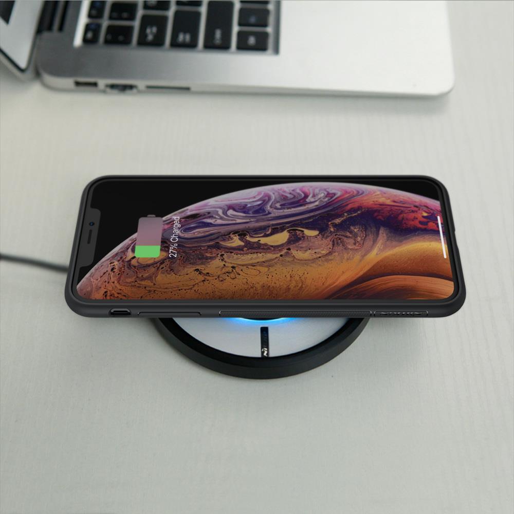 NILLKIN Rugged Leather Phone Case for iPhone X/XS - Black