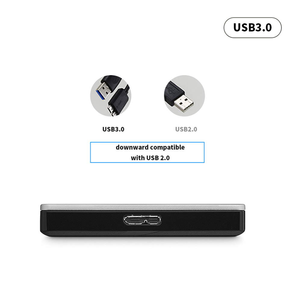 Seagate STDR4000301 Backup Plus Slim 2TB Portable External Hard Drive 2.5 Inch USB 3.0 Interface For Desktop Laptop - Silver