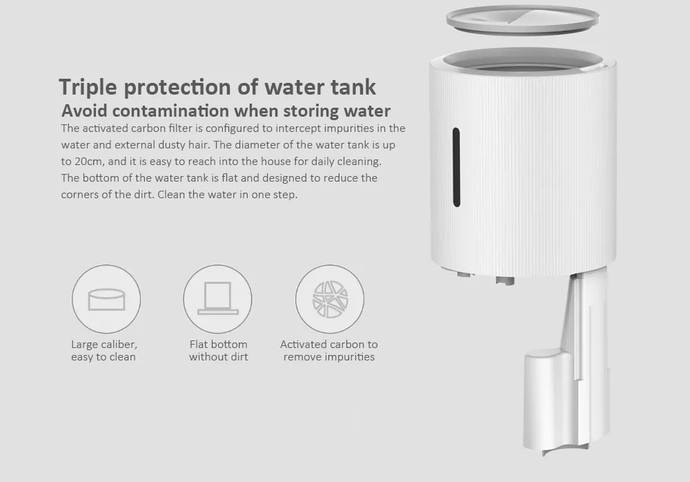 Xiaomi Deerma Purifying Humidifier UV Sterilization 5L Capacity 3 Ways to Add Water - White
