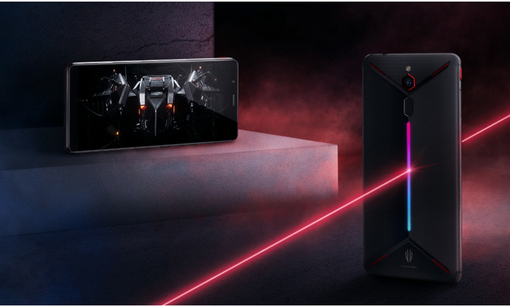 Nubia Red Magic Mars 6.0 Inch 4G LTE Gaming Smartphone Snapdragon 845 6GB 64GB 16.0MP Rear Camera Android 9.0 Type-C Touch ID OTG - Black