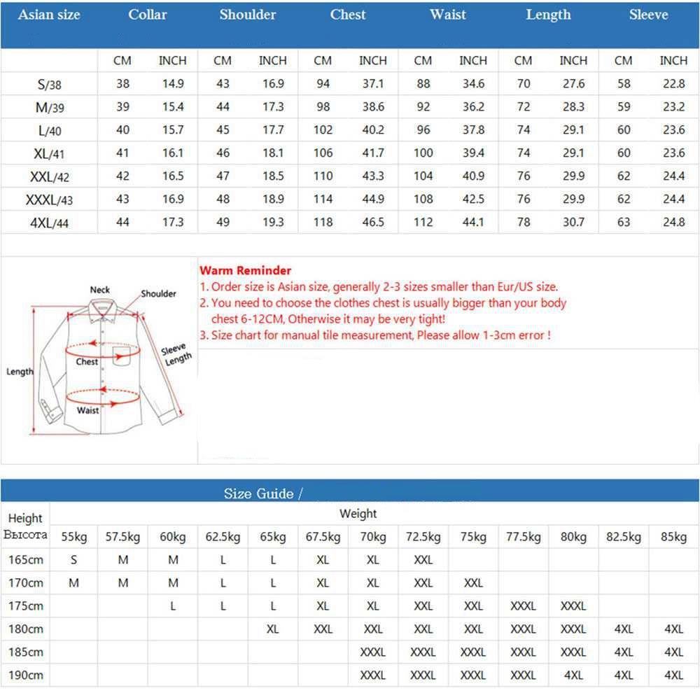Men's Autumn Business Wave Point Printed Stand Collar Shirt (Slim Fit Cotton Size M) - White