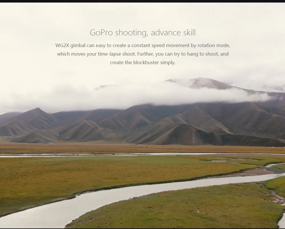 Feiyu Tech WG2X 3-Axis Wearable Action Camera Gimbal Compatible With GoPro HERO 7/6/5/4/ Session