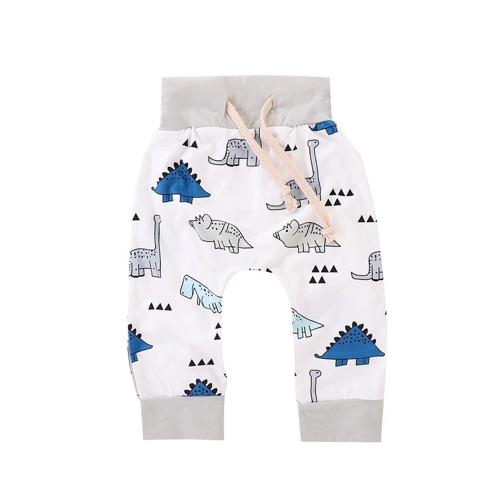 HZ50061 Kids Boys Girls Funny Animal Pattern Three-piece Set (Long-sleeve Shirt + Hat + Casual Pants Size 70) - White