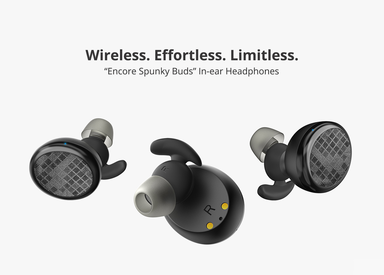 Tronsmart Encore Spunky Buds Bluetooth Headphones True Wireless Stereo Earbuds IPX5 Water Resistant with Mic for Phones